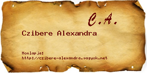 Czibere Alexandra névjegykártya
