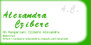 alexandra czibere business card